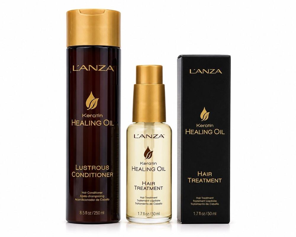 L’ANZA Keratin Healing Oil Hair Treatment 1.7 fl oz & Conditioner 8.5 fl oz